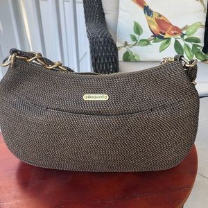 Eric Javits New York Brown/Gold Squishee Bag EUC